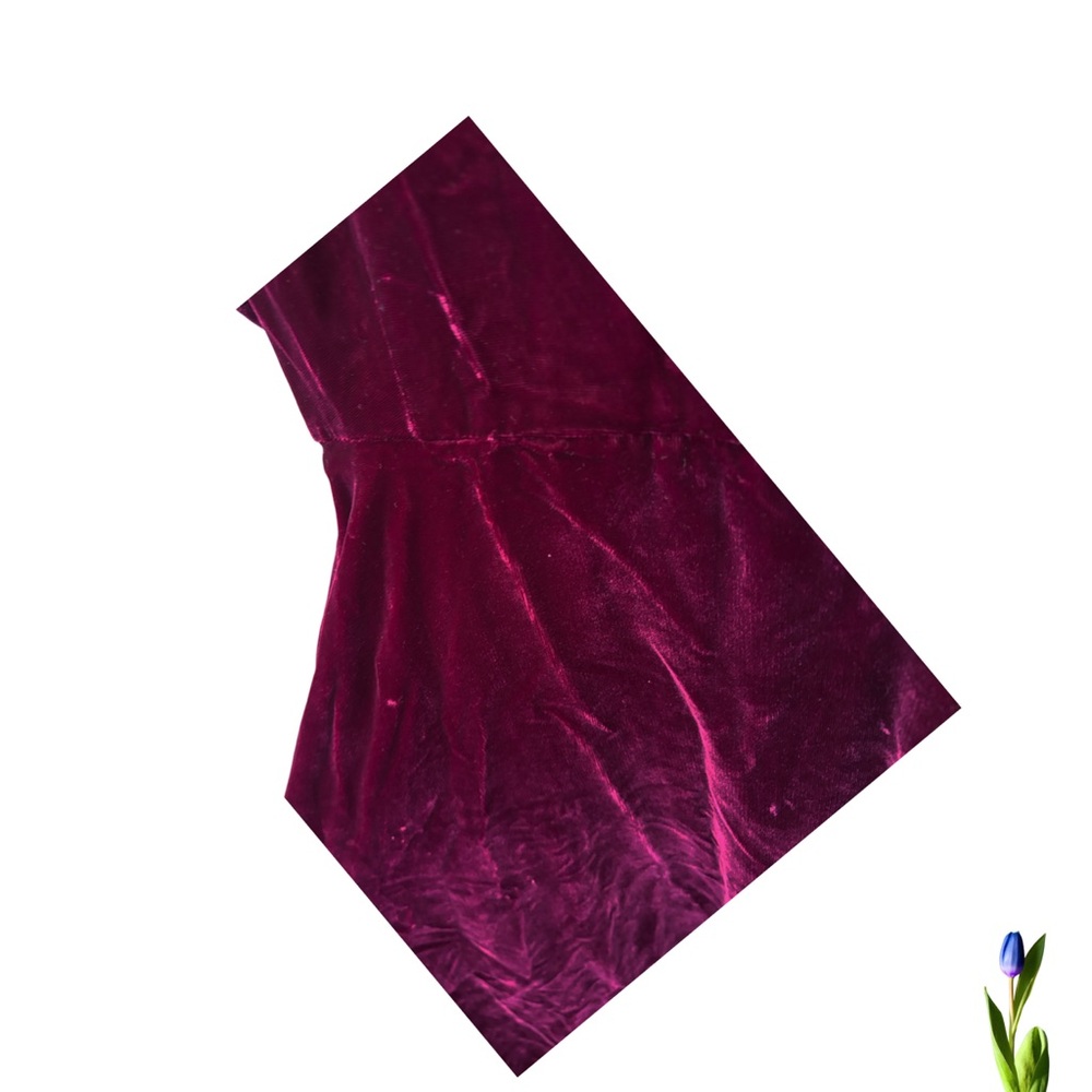 Vintage Burgundy Velvet Dress NUIT PETITES Union Made U.S.A. Size 6 - Picture 4 of 11